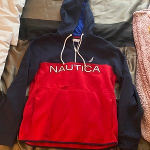 Nautica Sweatshirt, Quarter Zip, L
